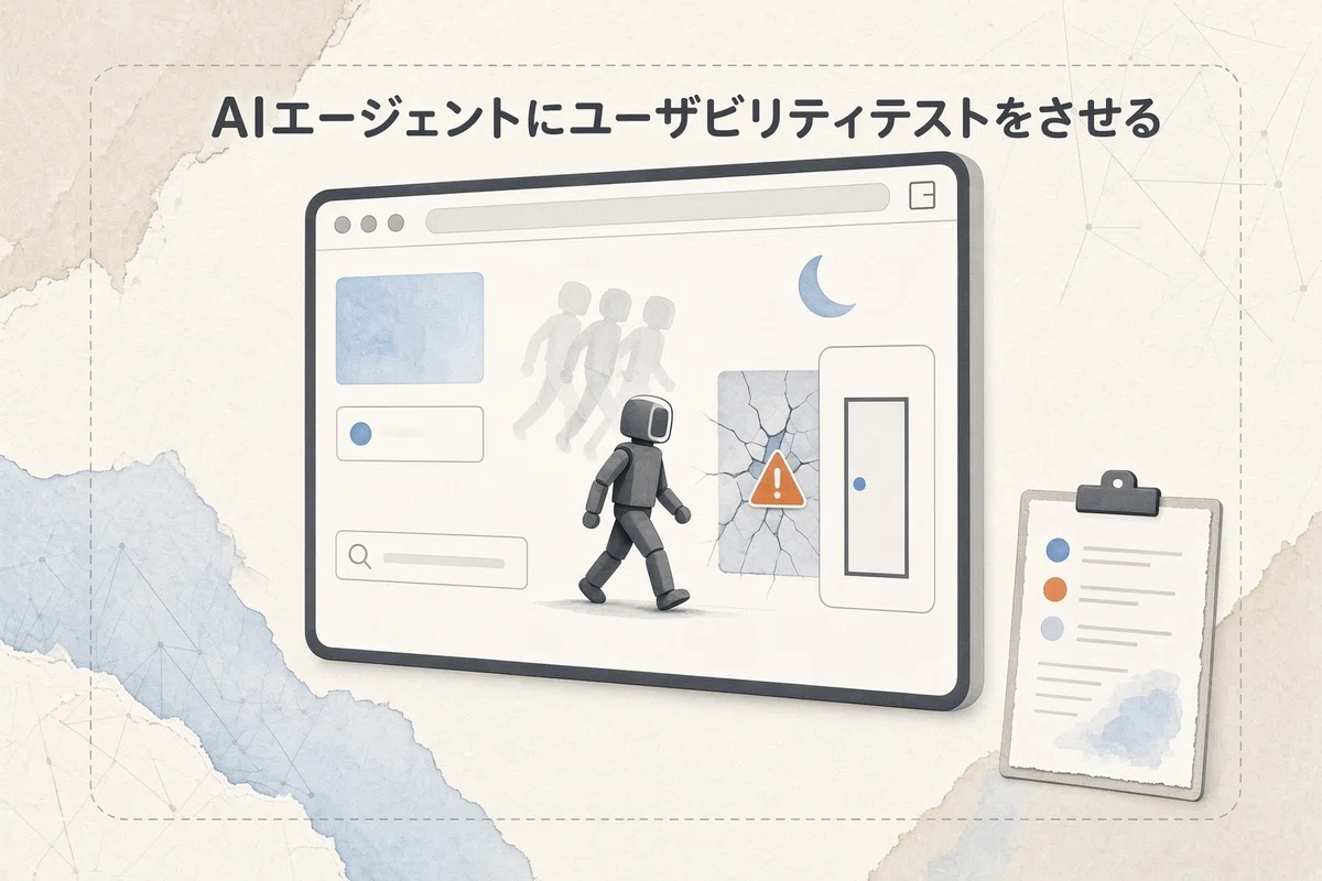 AIエージェントにユーザビリティテストをさせる